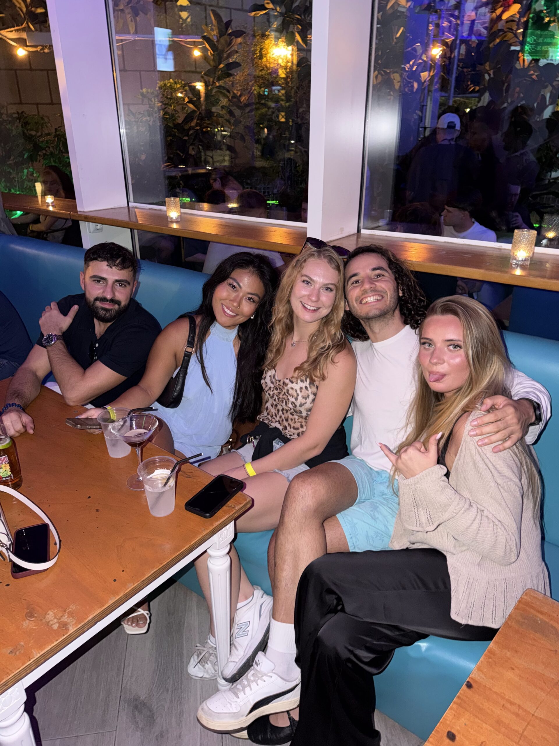 Hostel guests on a Barcelona social night
