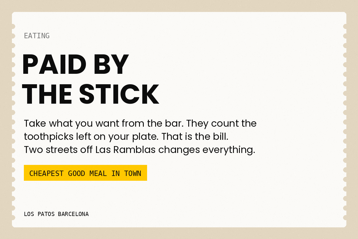 Eating Near Las Ramblas Without Overpaying