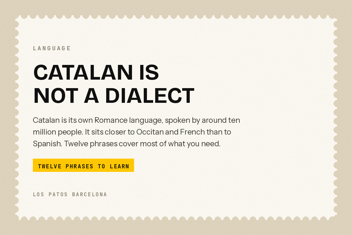 Catalan in 12 Phrases