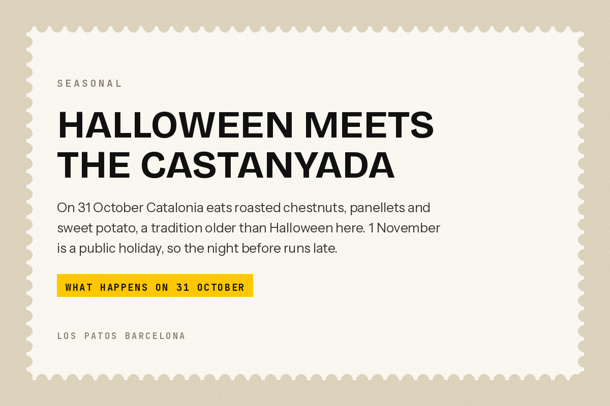 Halloween in Barcelona: Costumes, Chestnuts and the Castanyada
