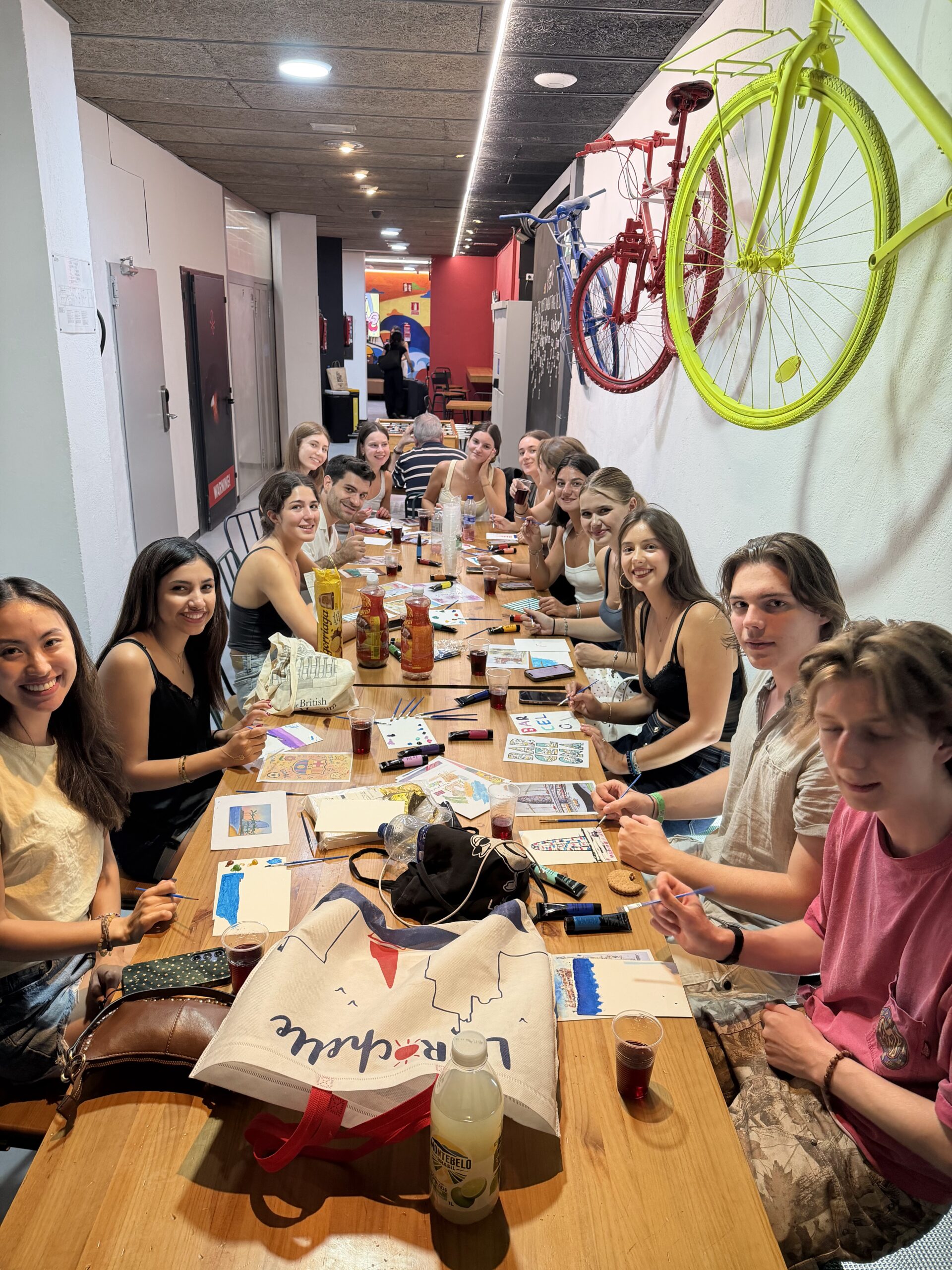 Sip and Paint evening in Barcelona
