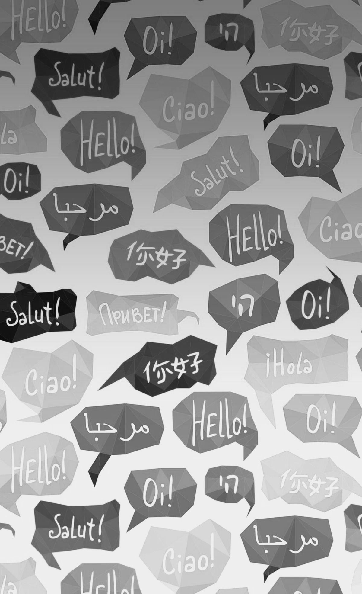 Hello written in several languages